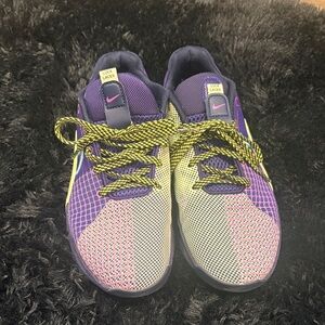 Nike women’s Purple, Pink & Neon Yellow Athletic Sneakers